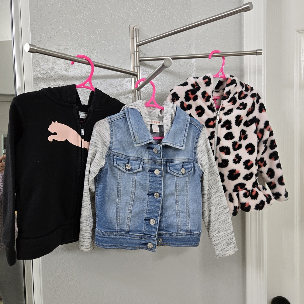 Puma/Cat & Jack/Penelope Mack- Girl 3T Jacket Bundle